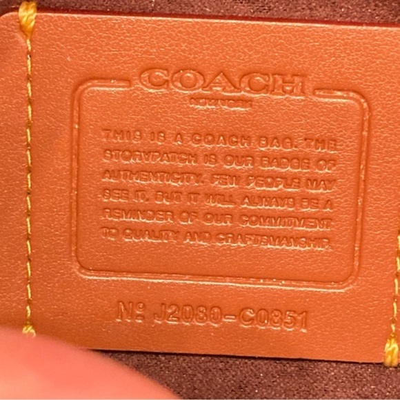 Coach c0851 black leather belt waist bag sling bag - Picture 12 of 15